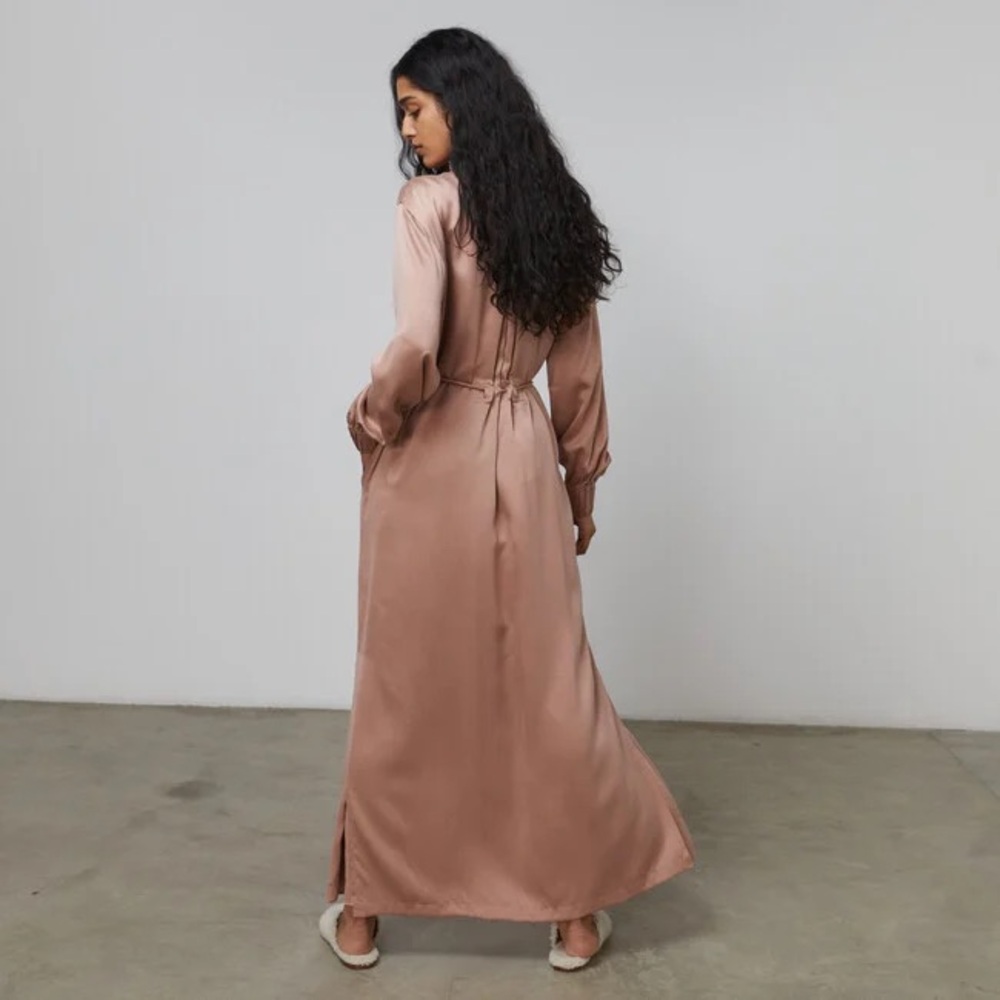 Lunya Silk Long Robe Otium XS/S (no belt) - Picture 3 of 8